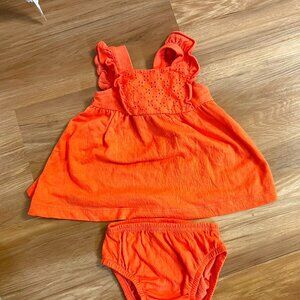 Child of mine Cares girl 2 piece dress 0-3 month